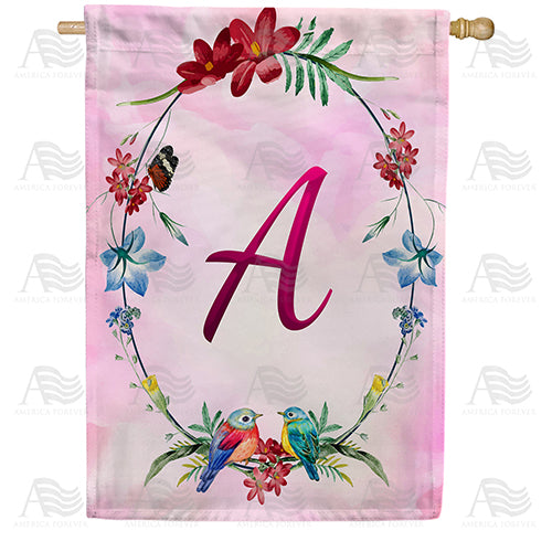 America Forever Ring Of Nature Monogram House Flag