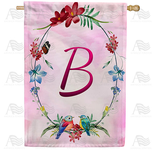 America Forever Ring Of Nature Monogram House Flag
