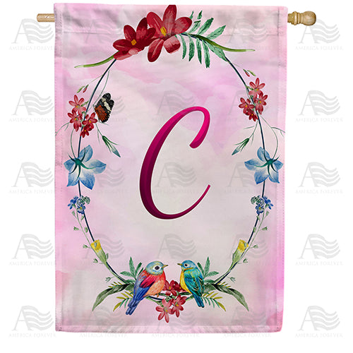 America Forever Ring Of Nature Monogram House Flag