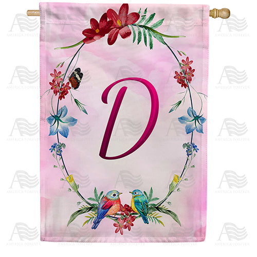 America Forever Ring Of Nature Monogram House Flag