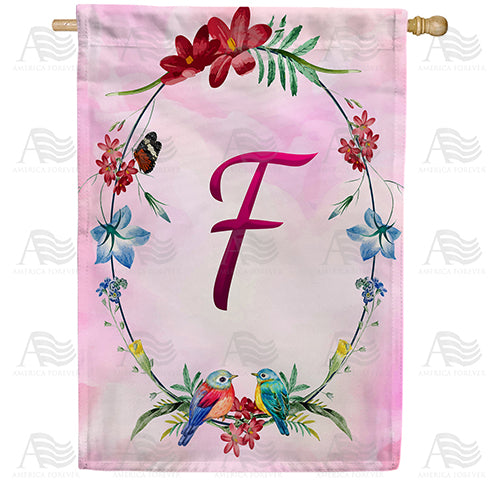America Forever Ring Of Nature Monogram House Flag