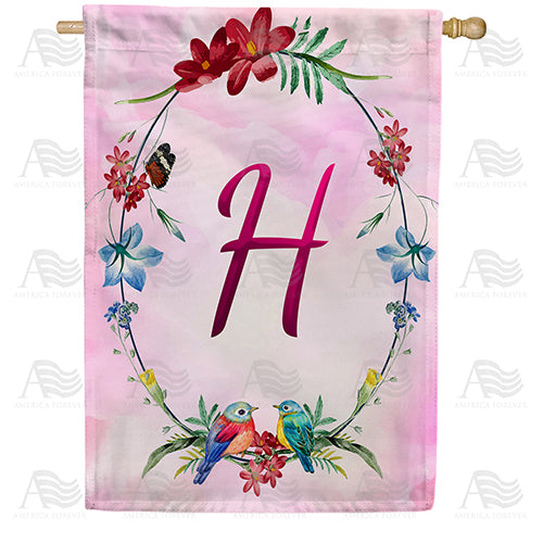 America Forever Ring Of Nature Monogram House Flag
