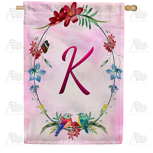 America Forever Ring Of Nature Monogram House Flag