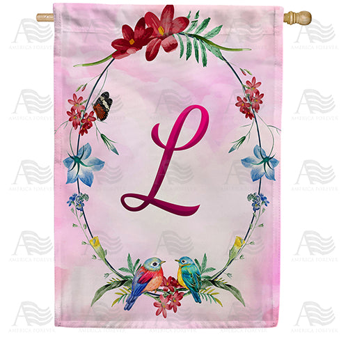 America Forever Ring Of Nature Monogram House Flag