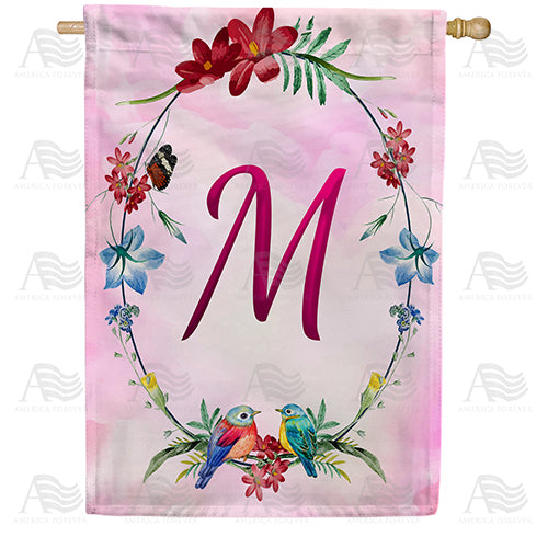 America Forever Ring Of Nature Monogram House Flag