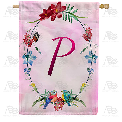 America Forever Ring Of Nature Monogram House Flag