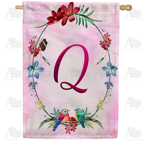 America Forever Ring Of Nature Monogram House Flag