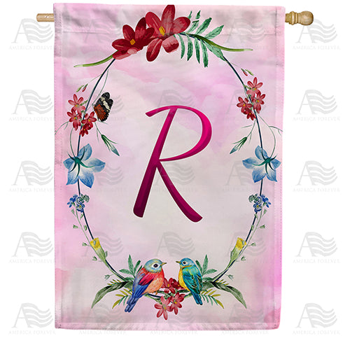 America Forever Ring Of Nature Monogram House Flag