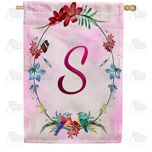America Forever Ring Of Nature Monogram House Flag