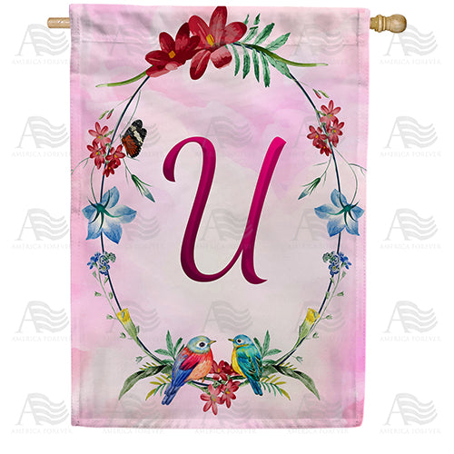 America Forever Ring Of Nature Monogram House Flag