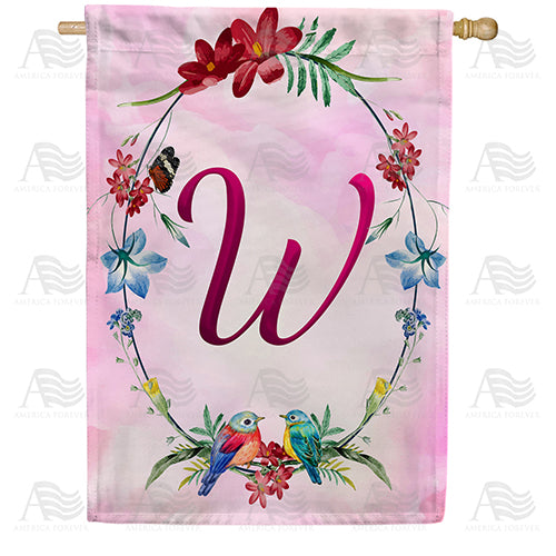 America Forever Ring Of Nature Monogram House Flag