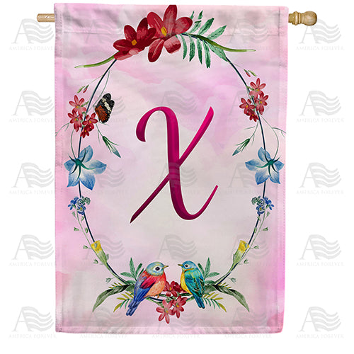 America Forever Ring Of Nature Monogram House Flag