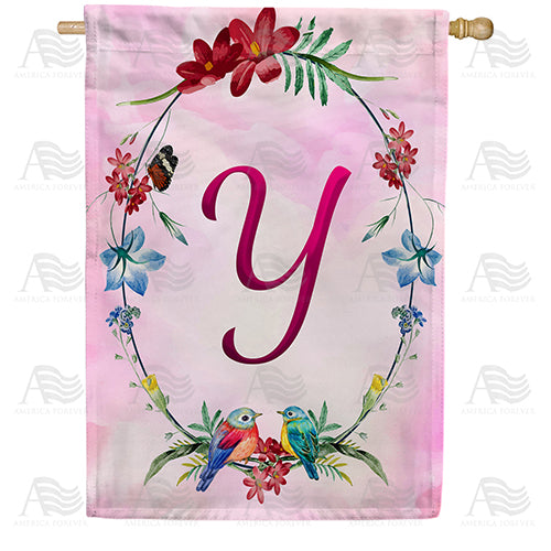 America Forever Ring Of Nature Monogram House Flag