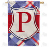 America Forever Patriotic Shield Monogram House Flag