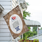 America Forever Personalized Bronze Floral House Flag