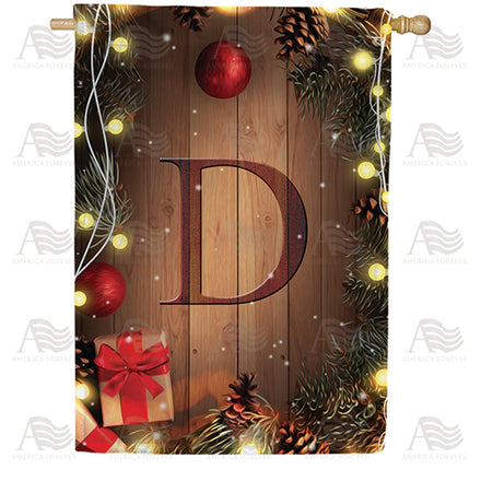 America Forever Wood Panel Lights Monogram House Flag