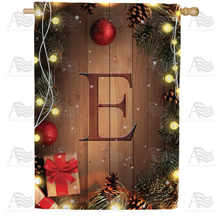 America Forever Wood Panel Lights Monogram House Flag