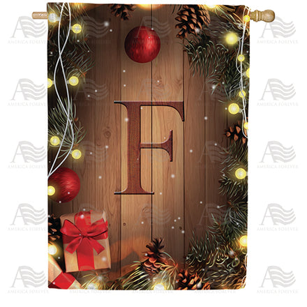 America Forever Wood Panel Lights Monogram House Flag
