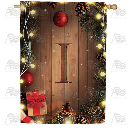 America Forever Wood Panel Lights Monogram House Flag