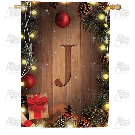 America Forever Wood Panel Lights Monogram House Flag