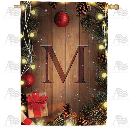 America Forever Wood Panel Lights Monogram House Flag