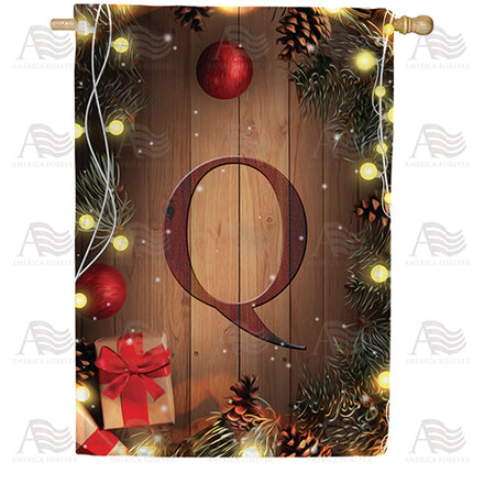 America Forever Wood Panel Lights Monogram House Flag