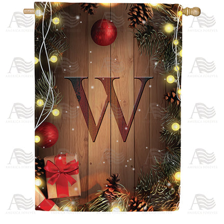 America Forever Wood Panel Lights Monogram House Flag