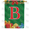 America Forever Merry Christmas Monogram House Flag