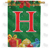 America Forever Merry Christmas Monogram House Flag