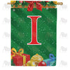 America Forever Merry Christmas Monogram House Flag