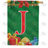 America Forever Merry Christmas Monogram House Flag