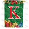 America Forever Merry Christmas Monogram House Flag
