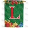 America Forever Merry Christmas Monogram House Flag