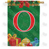 America Forever Merry Christmas Monogram House Flag