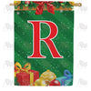 America Forever Merry Christmas Monogram House Flag