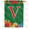 America Forever Merry Christmas Monogram House Flag