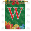 America Forever Merry Christmas Monogram House Flag