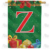 America Forever Merry Christmas Monogram House Flag
