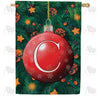 America Forever Christmas Ball Monogram House Flag