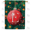 America Forever Christmas Ball Monogram House Flag