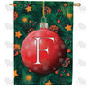 America Forever Christmas Ball Monogram House Flag