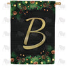 America Forever Pine Cones And Stars Monogram House Flag