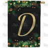 America Forever Pine Cones And Stars Monogram House Flag