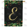 America Forever Pine Cones And Stars Monogram House Flag