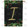 America Forever Pine Cones And Stars Monogram House Flag