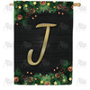 America Forever Pine Cones And Stars Monogram House Flag