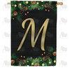 America Forever Pine Cones And Stars Monogram House Flag