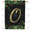 America Forever Pine Cones And Stars Monogram House Flag