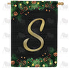 America Forever Pine Cones And Stars Monogram House Flag