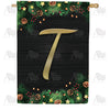 America Forever Pine Cones And Stars Monogram House Flag